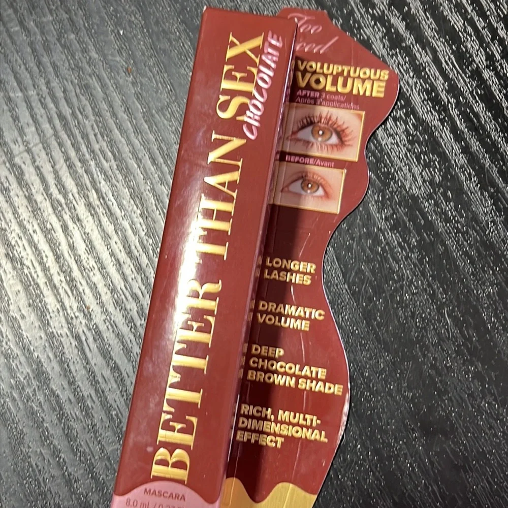 💋♣️Too Faced Better Than Sex Chocolate Mascara Full Size